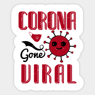 Corona Gone Viral Sticker